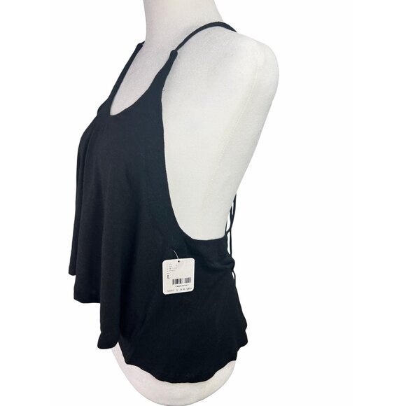 Free People Black Long Weekend Knit Halter Tank - Picture 10 of 11